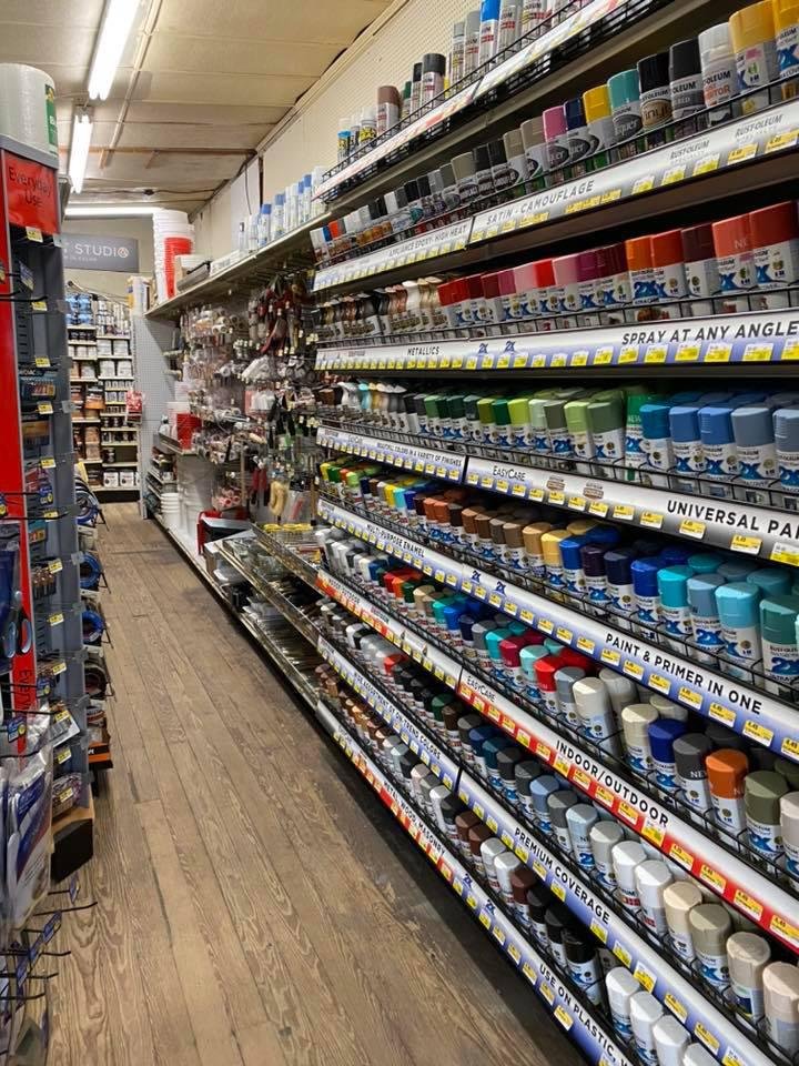 Hardware store interior